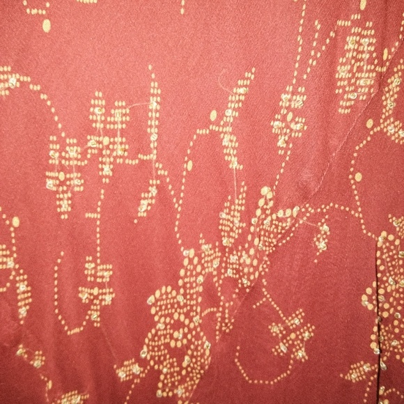 SOLD!! Silk Beaded 2-in-1 Dress Romantic Sexy - Picture 5 of 5